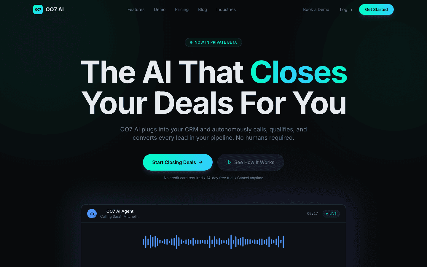 oo7 AI — AI voice agents
